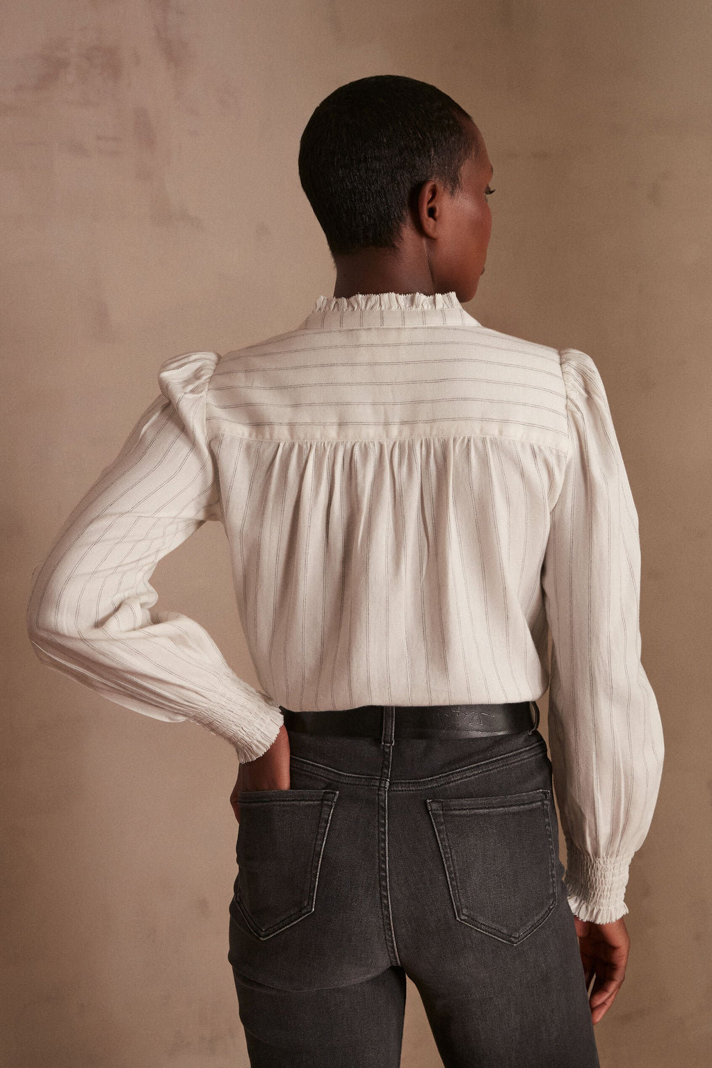 Blusa Briane Rayas - Crudo