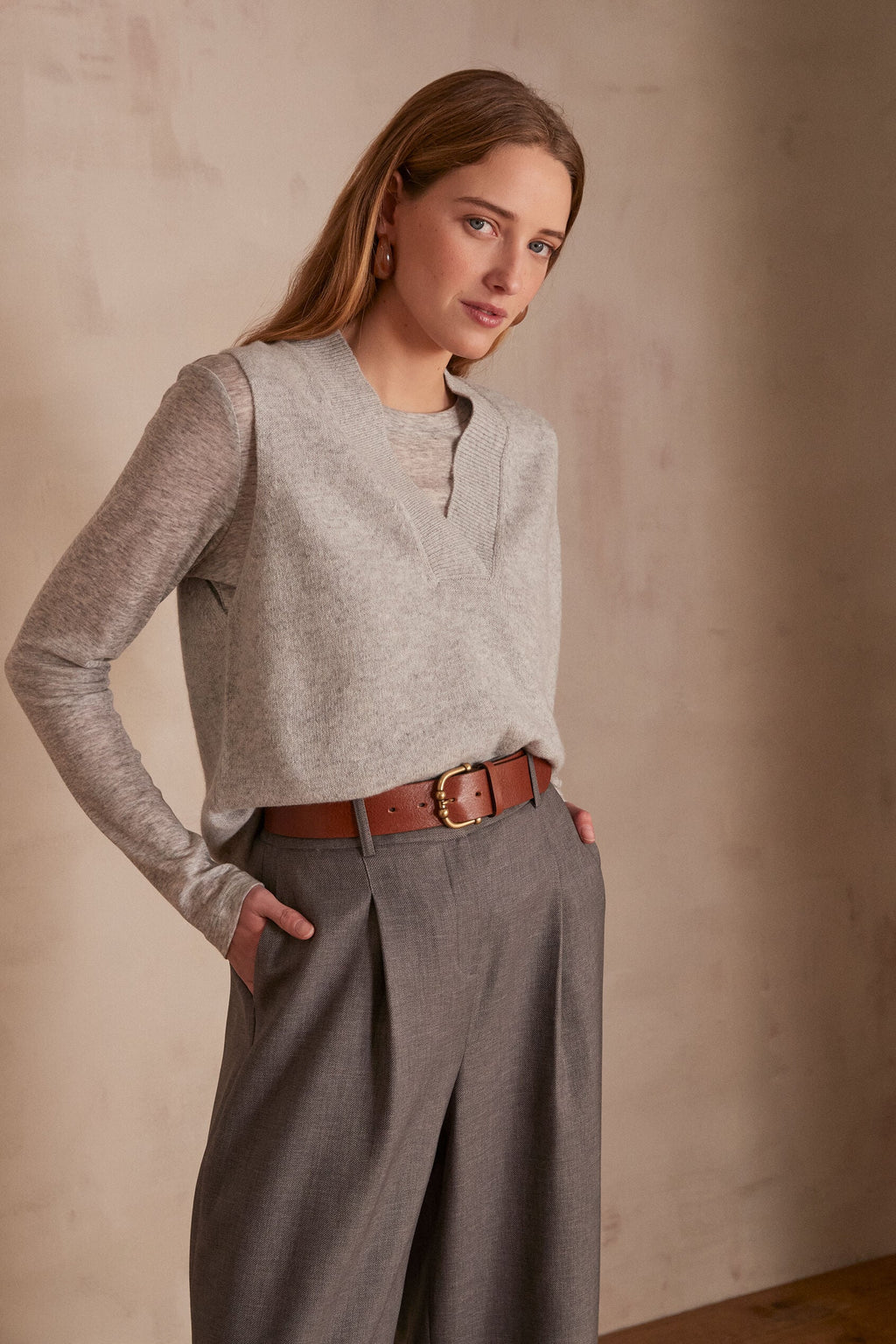 Aristide Jumper - Light Grey Marl
