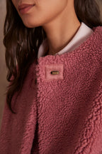 Cárdigan Sharon Bouclette - Rosa Oscuro