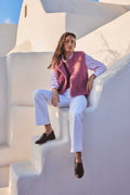 Cárdigan Sharon Bouclette - Rosa Oscuro