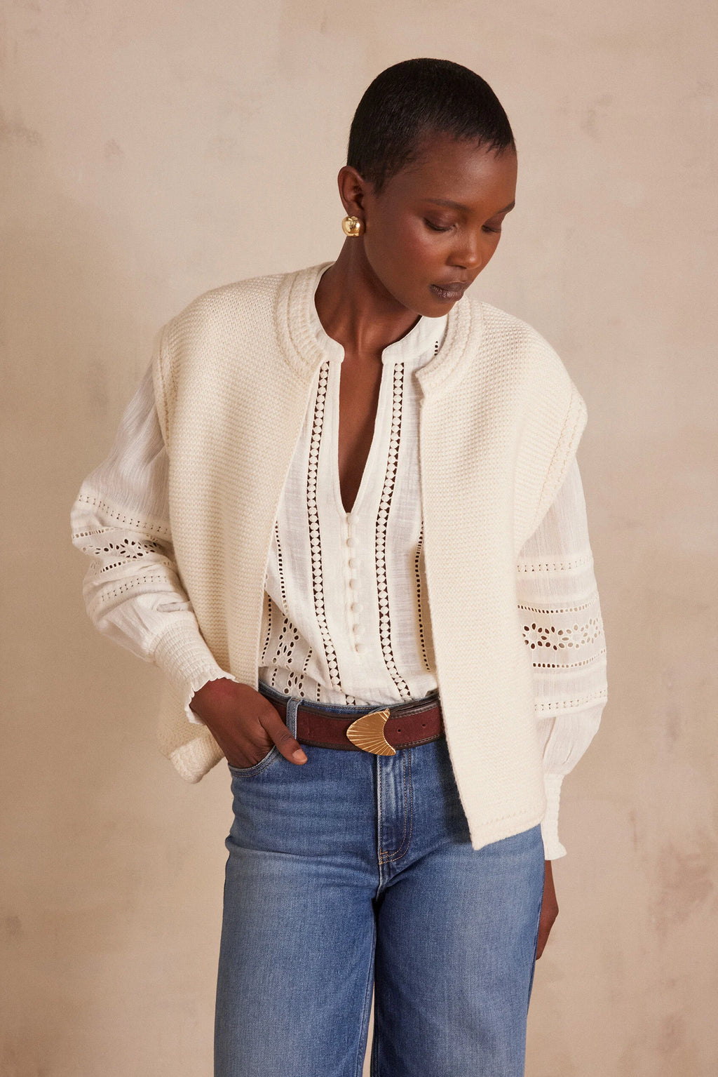 Chaqueta/Cárdigan Sonny - Natural