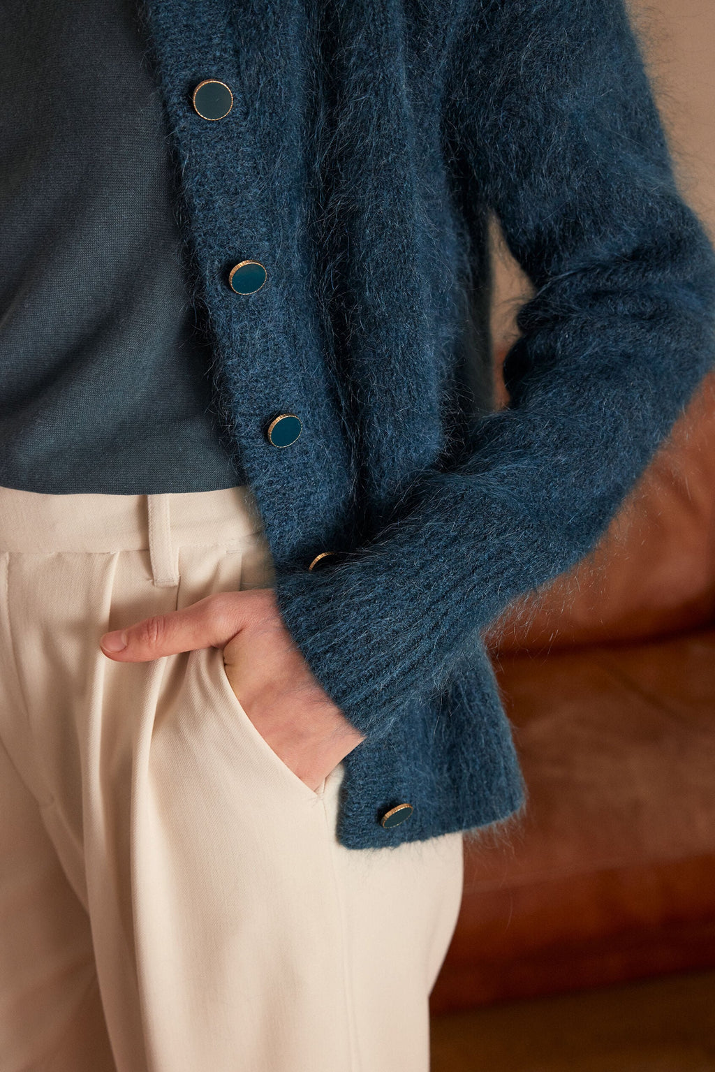Chaqueta/Cárdigan Lou - Verde Abeto