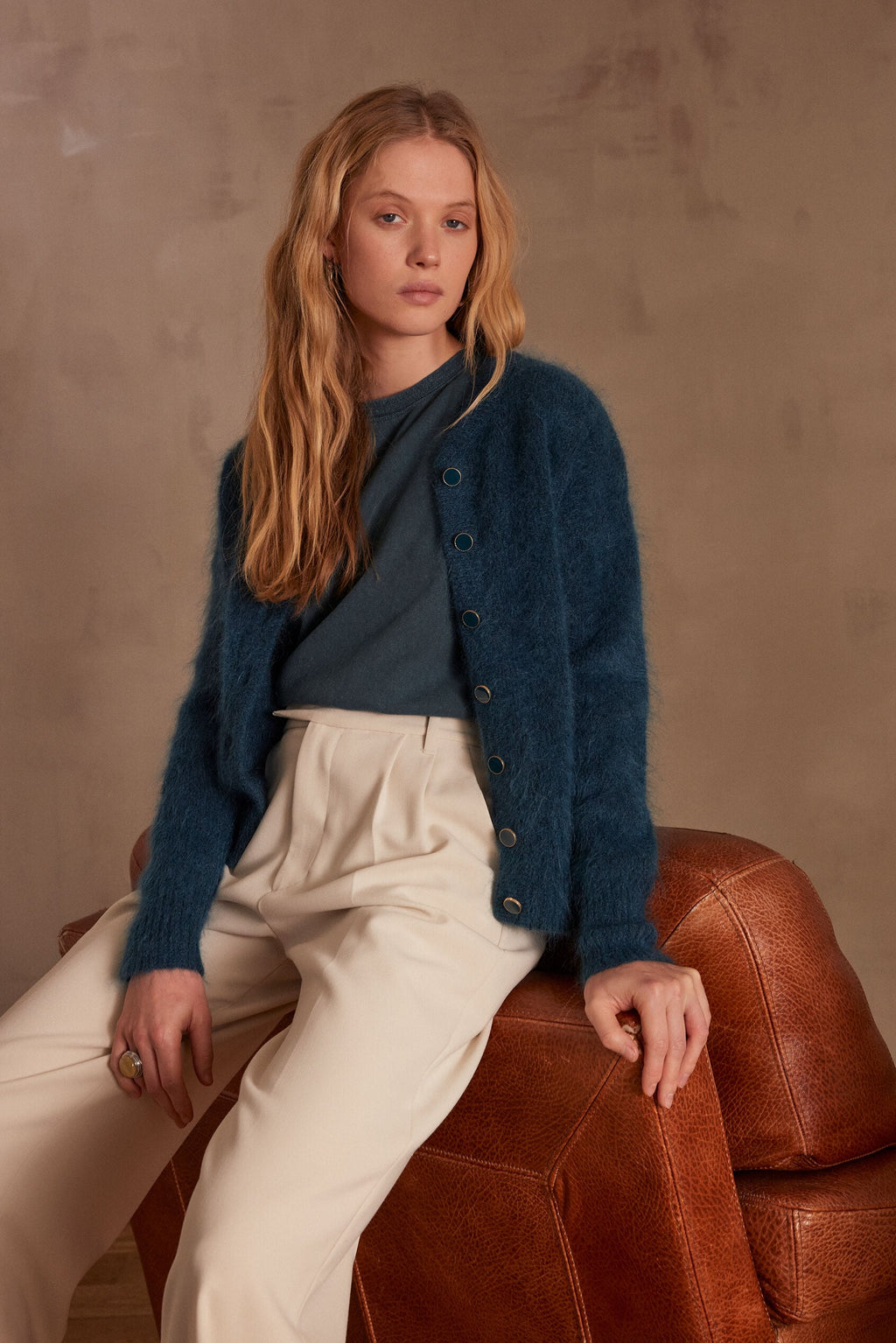 Chaqueta/Cárdigan Lou - Verde Abeto