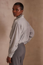 Blusa Pure Broderie - Jaspeado Claro