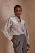 Blusa Pure Broderie - Jaspeado Claro