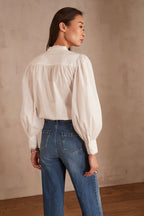 Blusa Peyton Broderie - Crudo