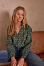 Blusa Penny Estampada - Emerald
