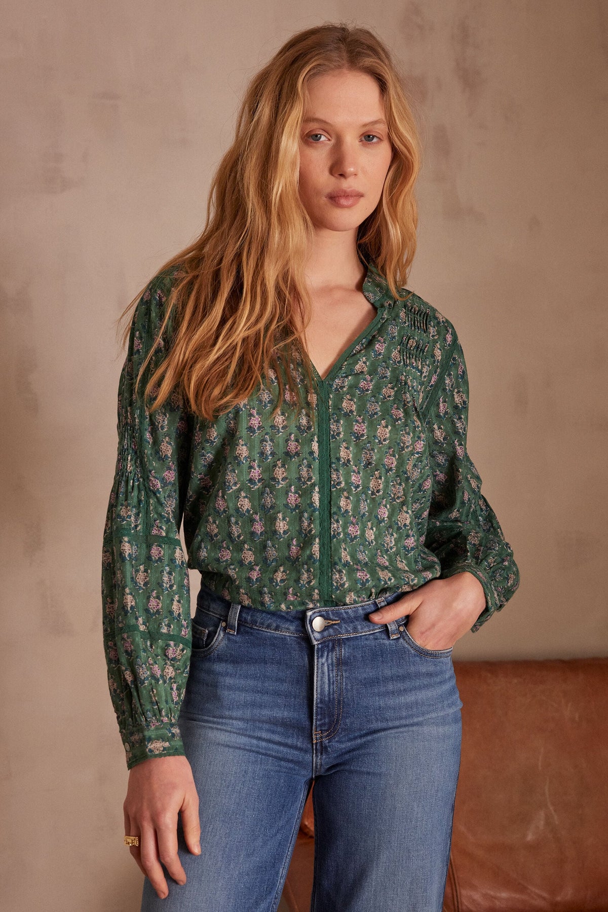Blusa Penny Estampada - Emerald