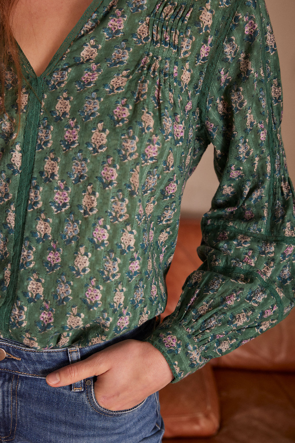 Blusa Penny Estampada - Emerald