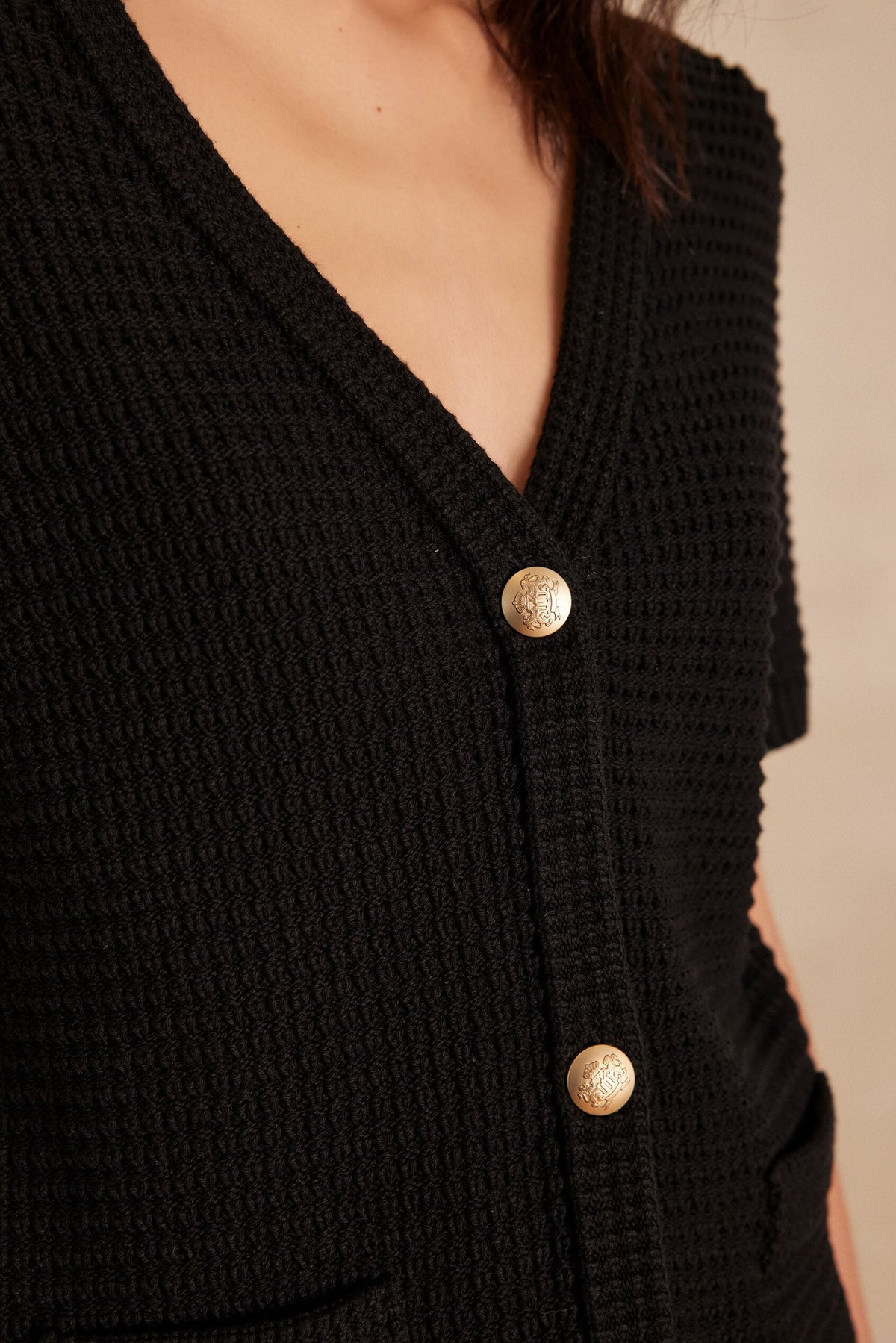 Chaqueta de punto/Cárdigan Salomé - Negro