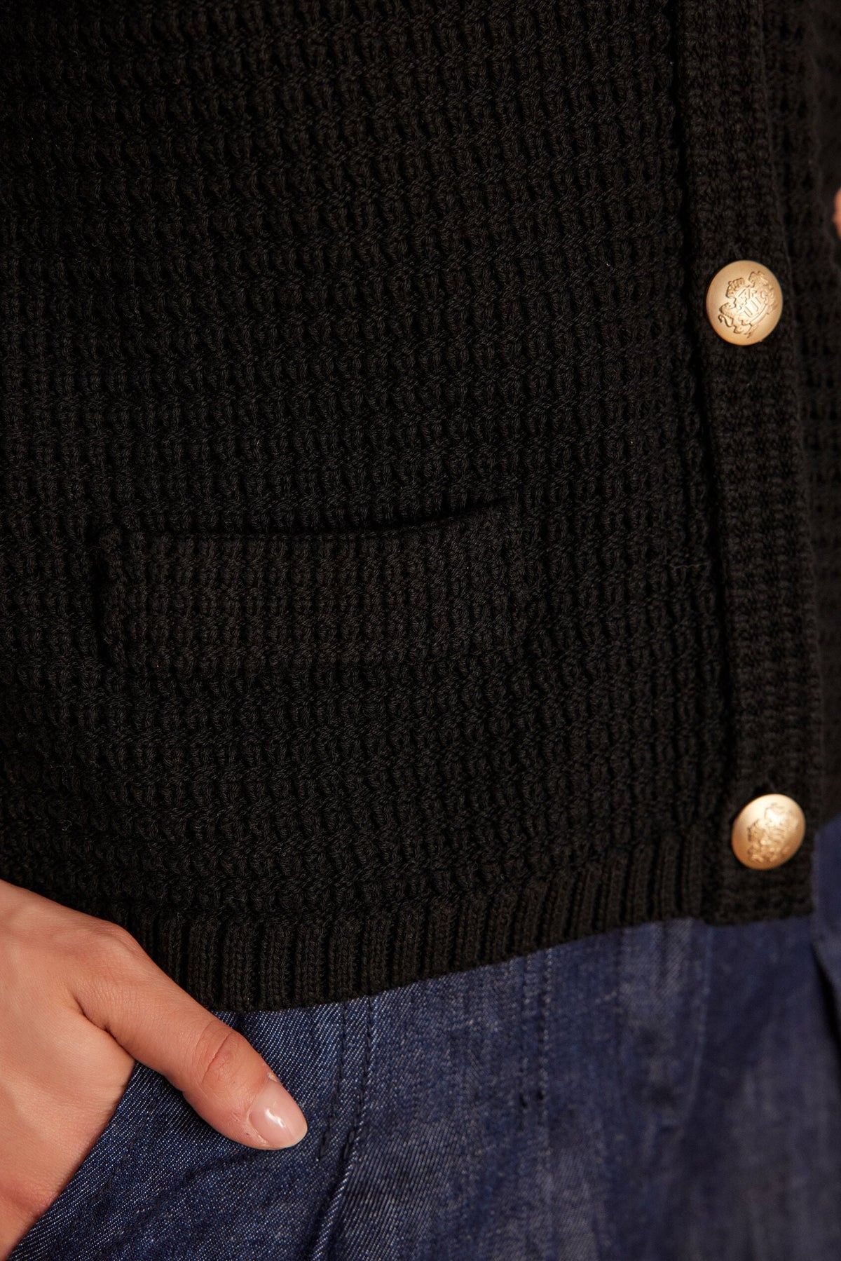 Chaqueta de punto/Cárdigan Salomé - Negro