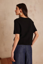 Chaqueta de punto/Cárdigan Salomé - Negro