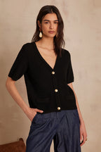 Chaqueta de punto/Cárdigan Salomé - Negro
