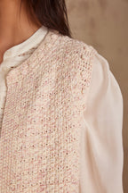 Steffie Bis Cardigan - Pale Pink