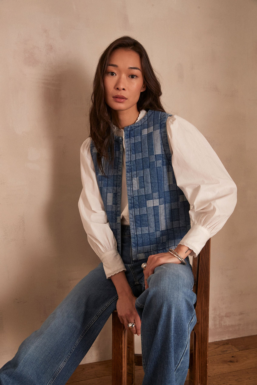 Chaleco Soline Denim - Lavado Claro