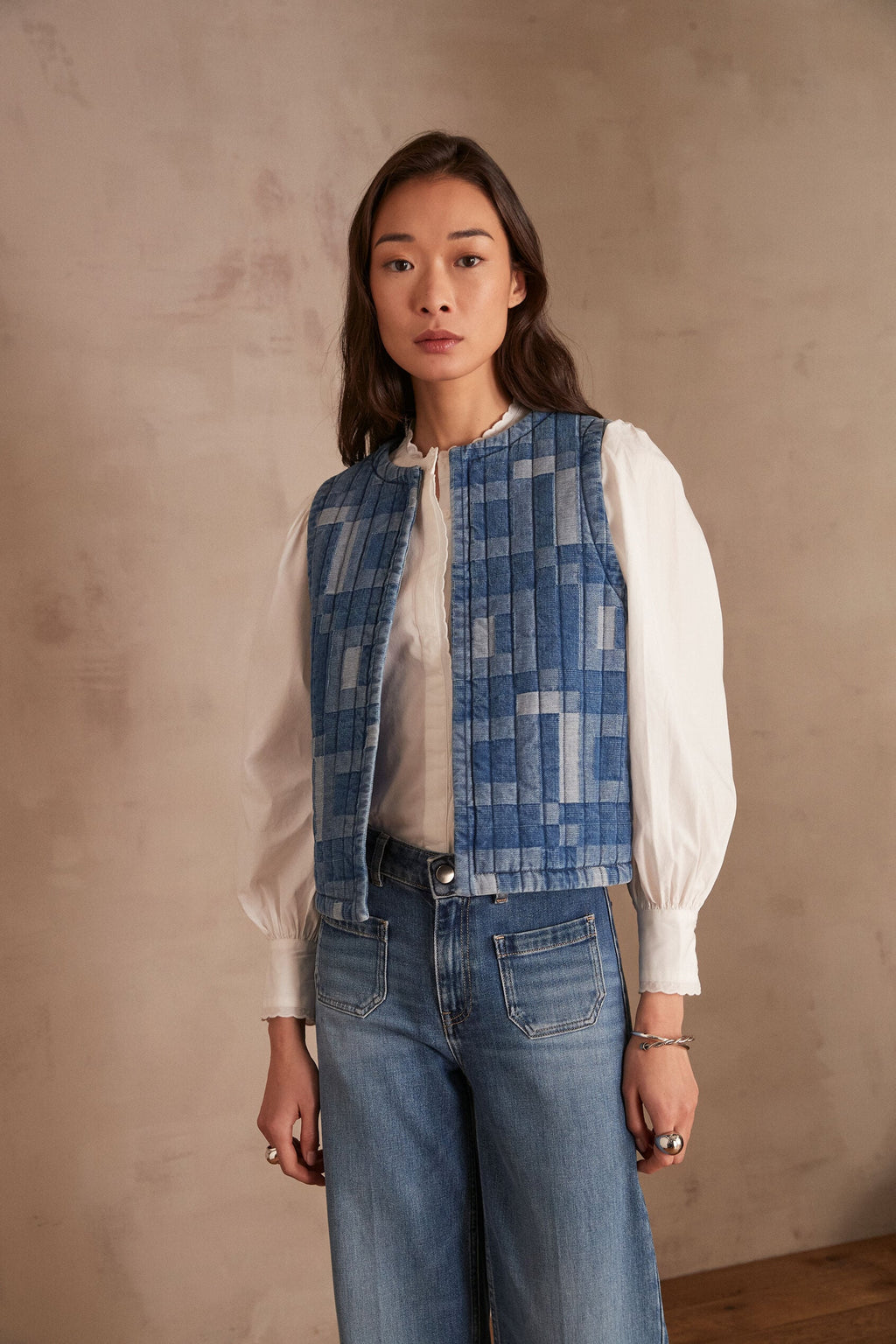 Chaleco Soline Denim - Lavado Claro