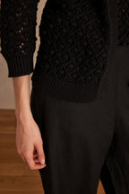 Chaqueta de punto/Cárdigan Sharon - Negro