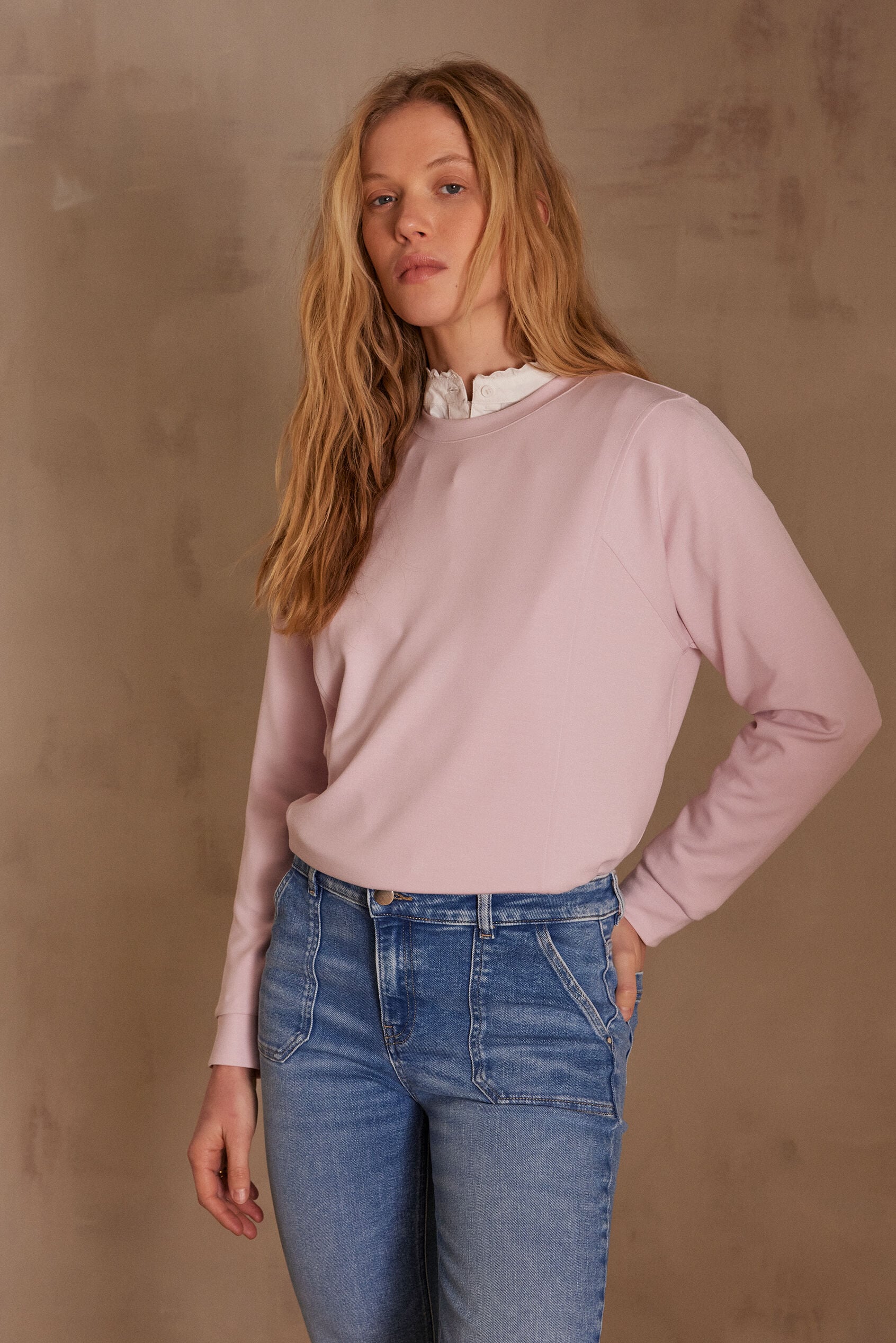 Sudadera Alicia - Rosa Pálido