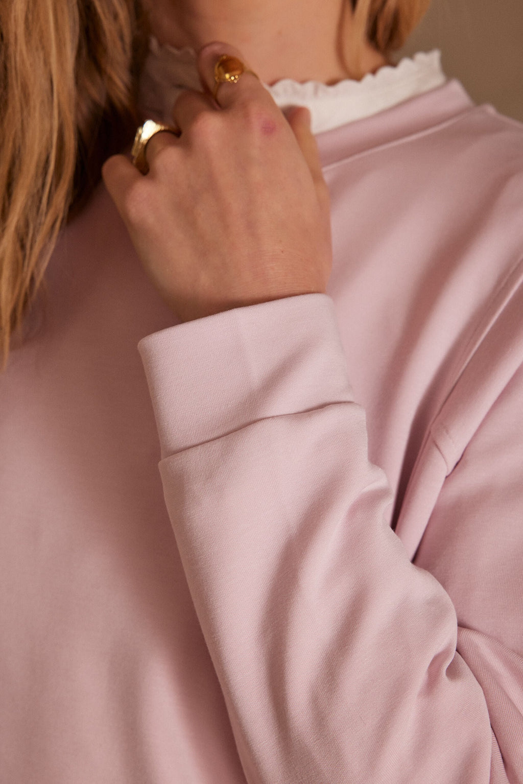 Sudadera Alicia - Rosa Pálido