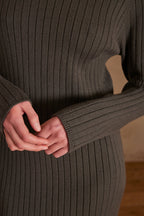 Léonie Knit Dress - Khaki