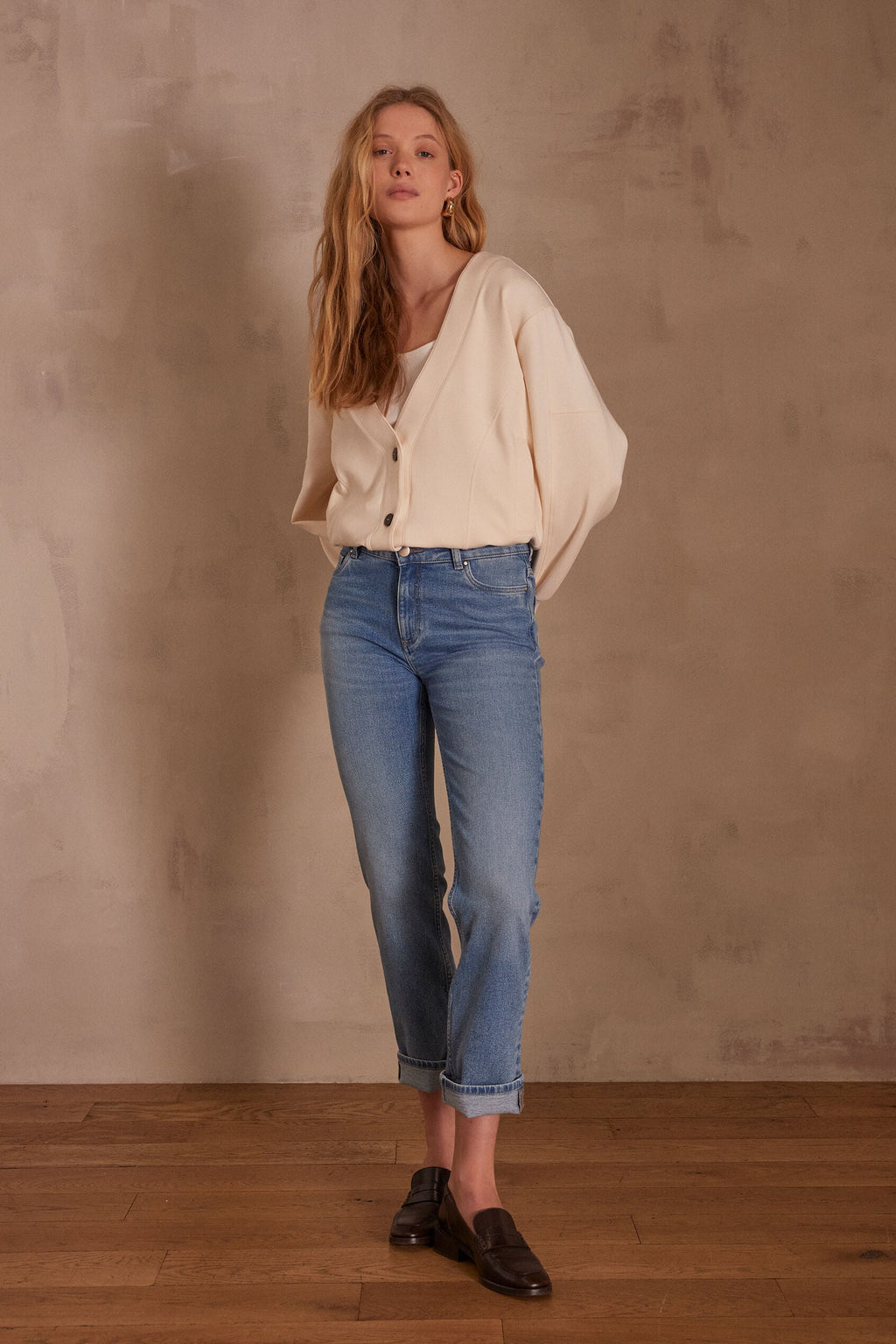 Pantalón Delia Cropped Denim - Lavado Claro