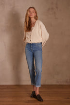 Pantalón Delia Cropped Denim - Lavado Claro