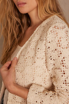 Chaqueta Neil Macramé - Crudo