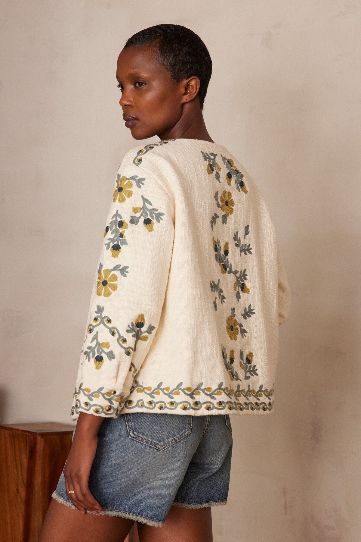 Veste Cassi Brodée - Écru