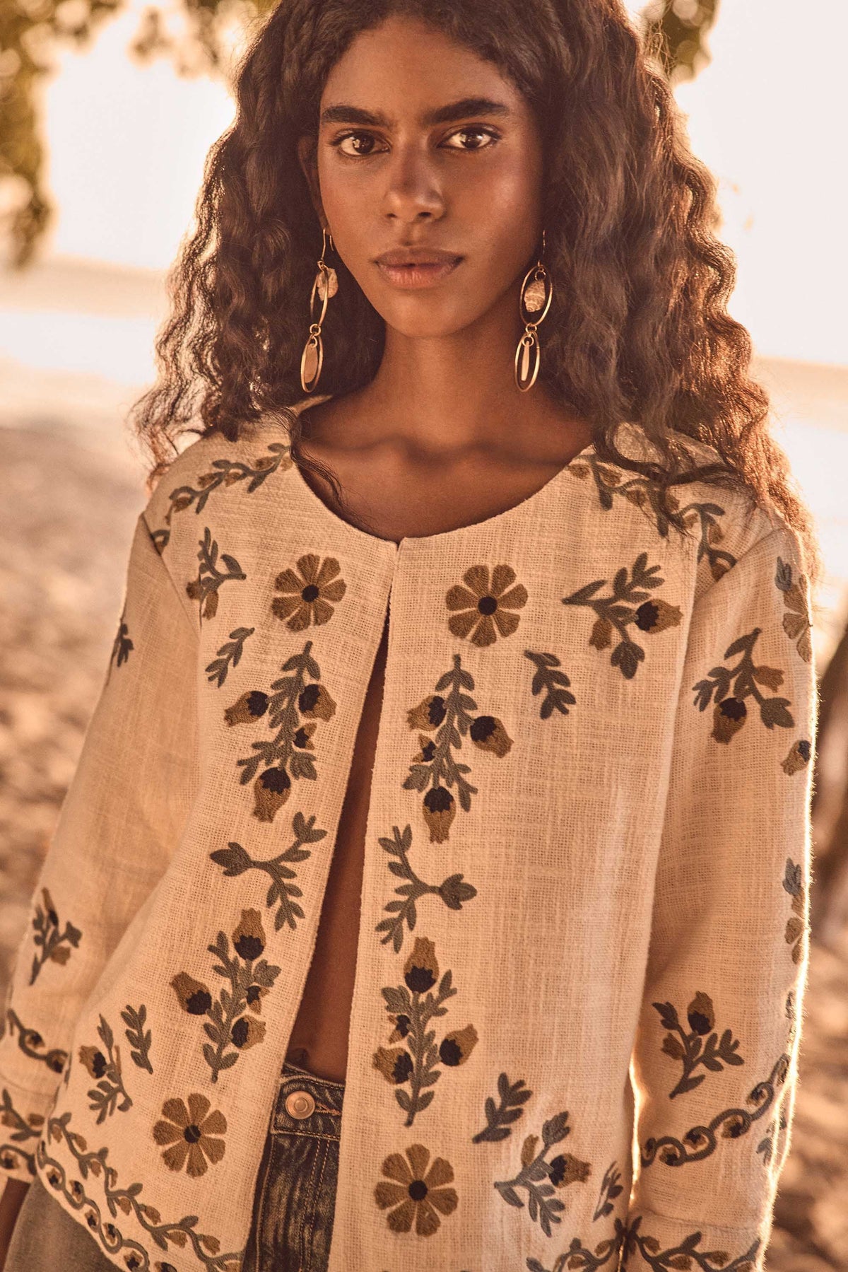 Veste Cassi Brodée - Écru