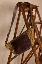 Bolso Pequeño Gabriel Riñonera XL Yute - Chocolate