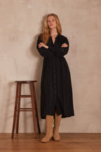 Flou Lucilia Bordado - Negro