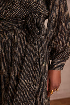 Flou Lary estampado - Negro