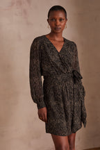 Flou Lary estampado - Negro
