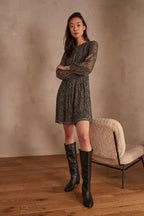Flowing Lorys Printed - Black