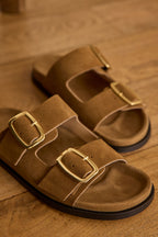 Mules Mateo - Camel claro