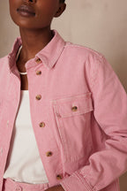 Sobrecamisa Clara Rayas - Frambuesa