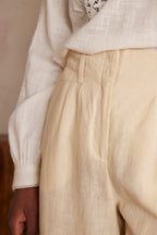 Pantalon Bastien Lin - Naturel