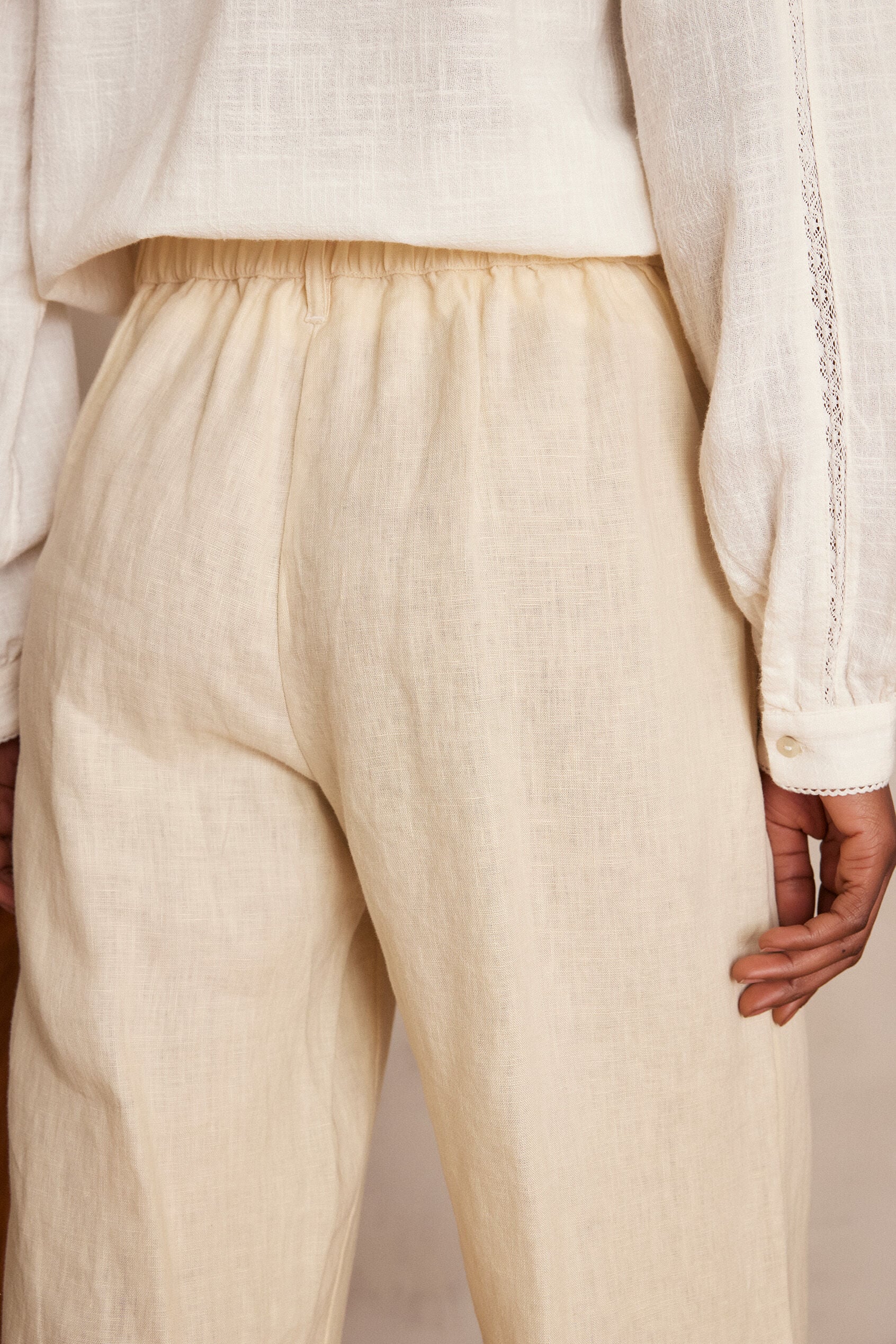 Pantalon Bastien Lin - Naturel