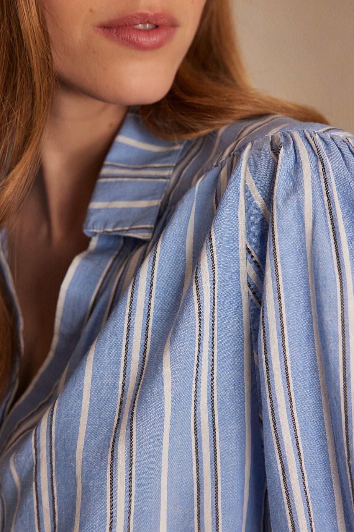 Blusa Philadelphie Rayas - Azul Cielo