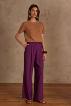 Pantalón Flaubert Liso - Fucsia Oscuro