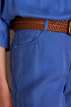 Sandy Bis Wide-Leg Trousers - Blue