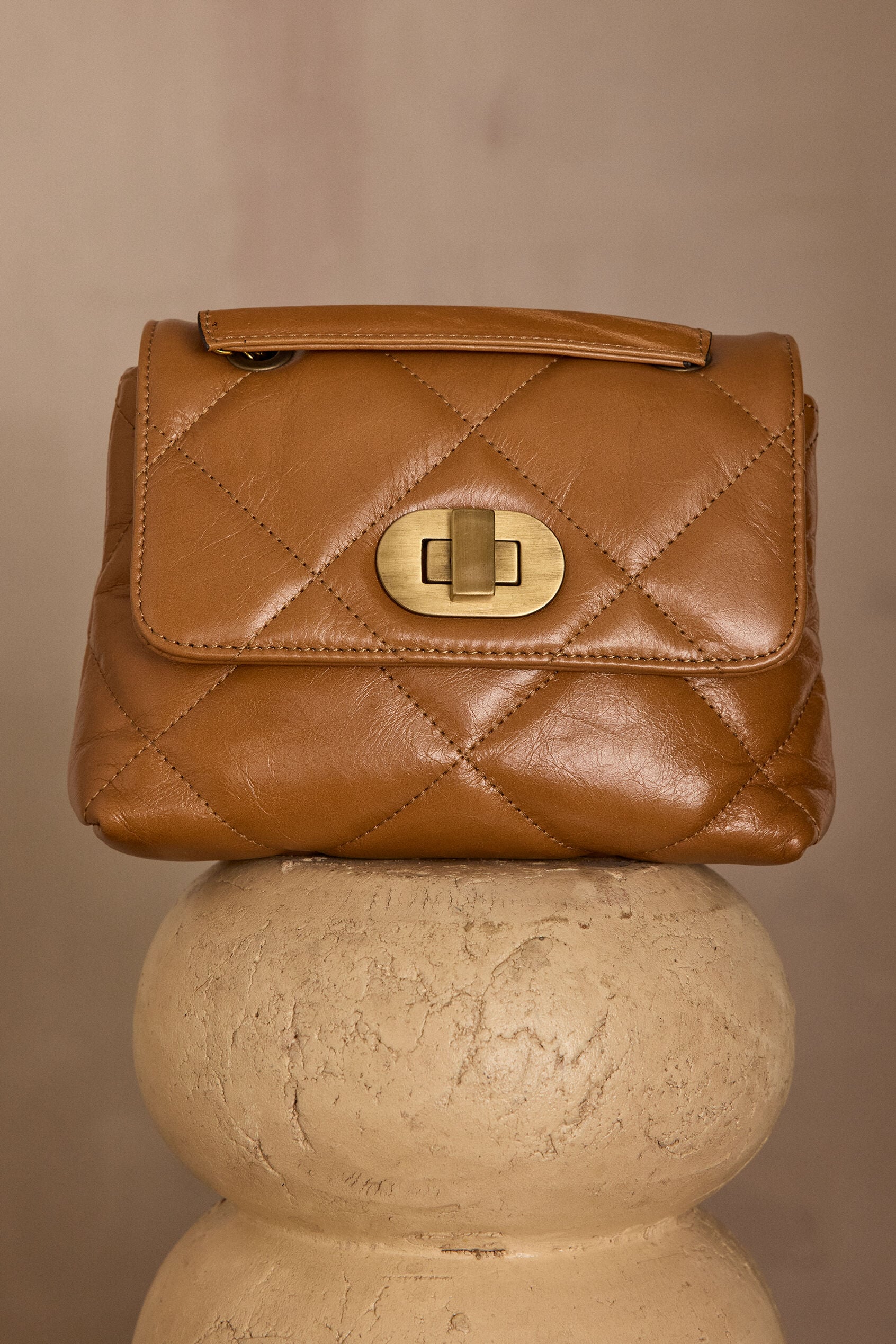 Gaby Mini Small Bag - Light Camel