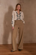 Plain Layla Trousers - Leaf