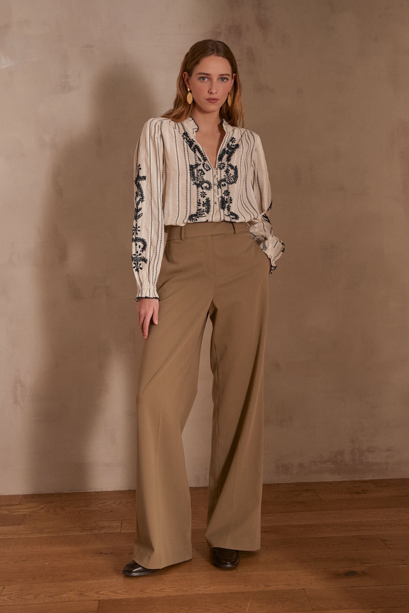 Plain Layla Trousers - Leaf