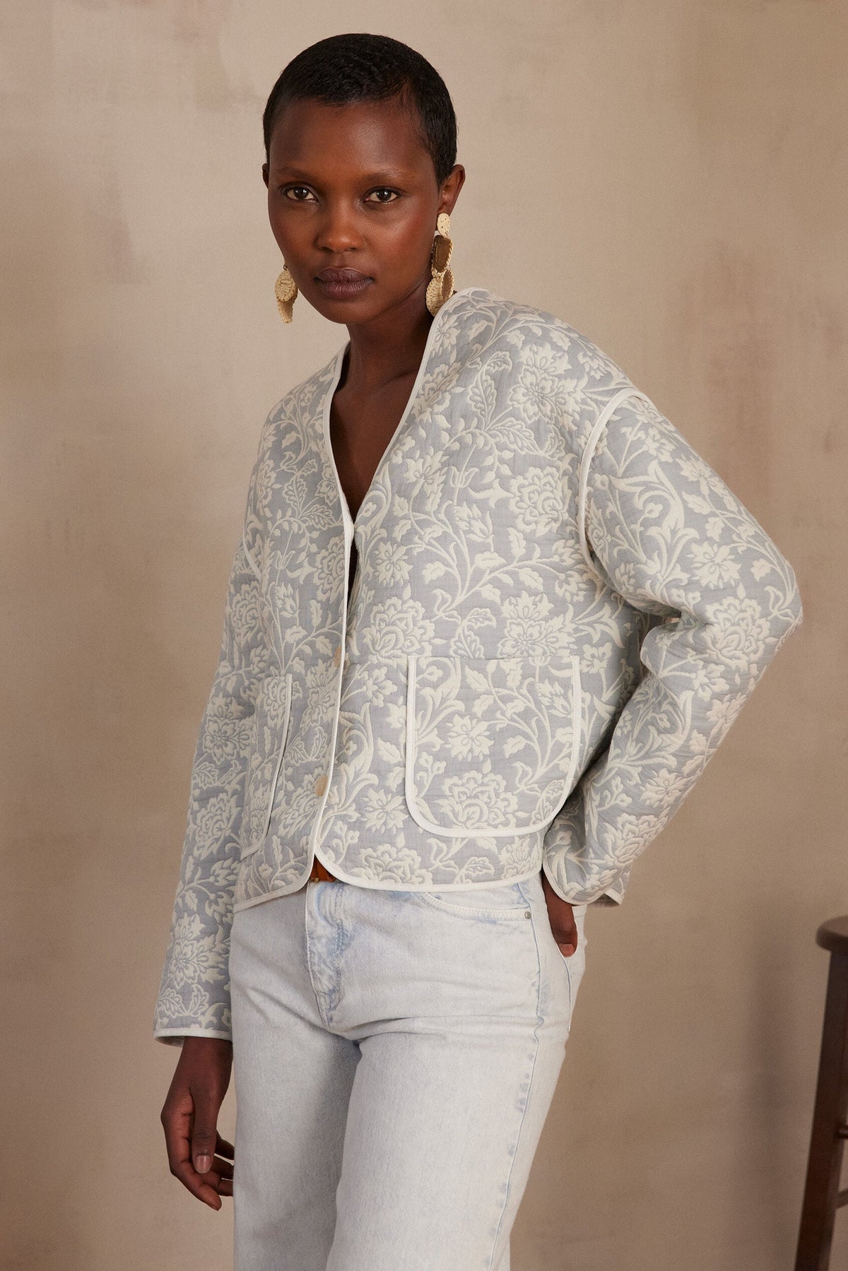 Colette Two-Tone Jacket - Glacier