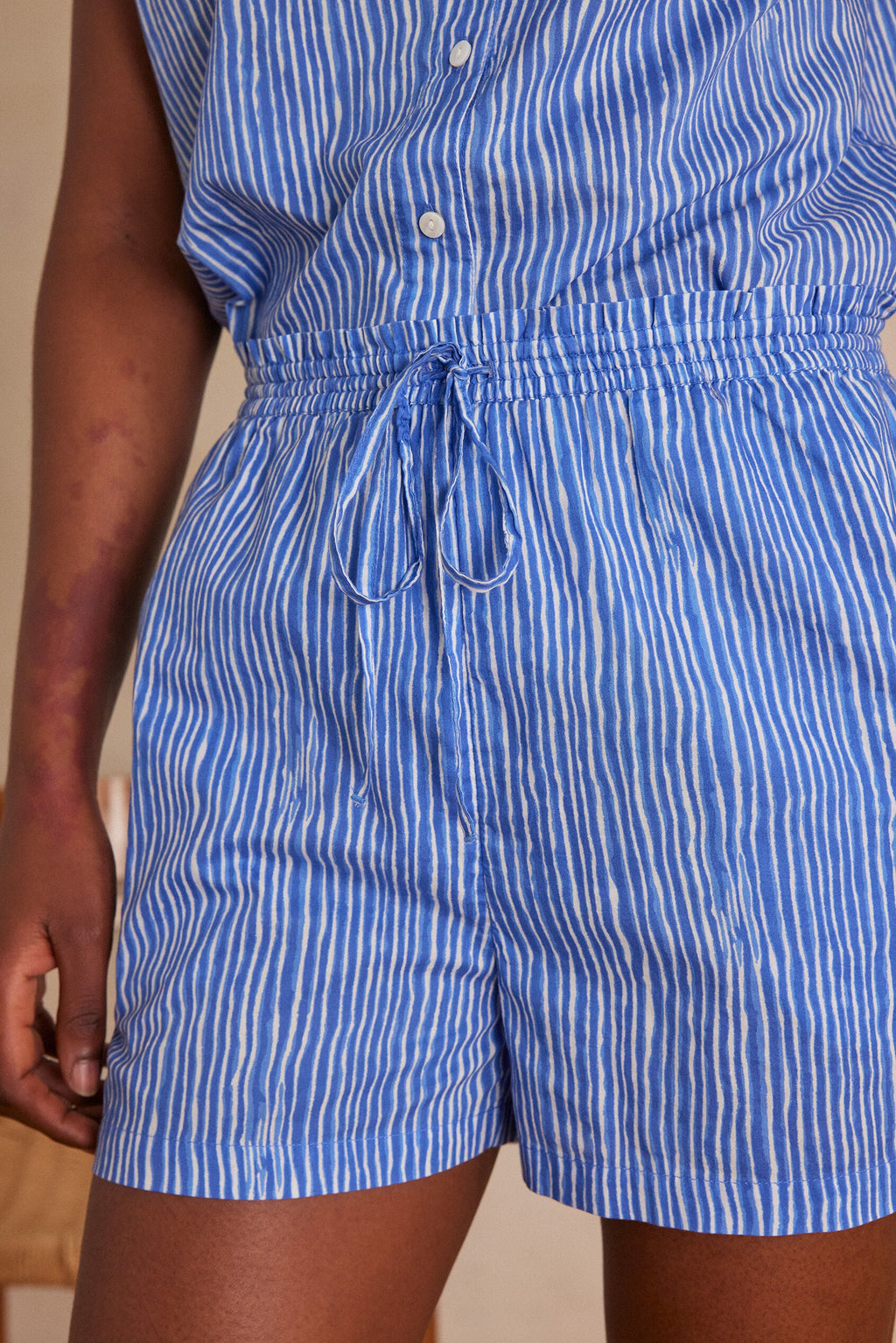 Matisse Striped Shorts - Blue