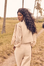 Cliff Plain Cardigan - Cream