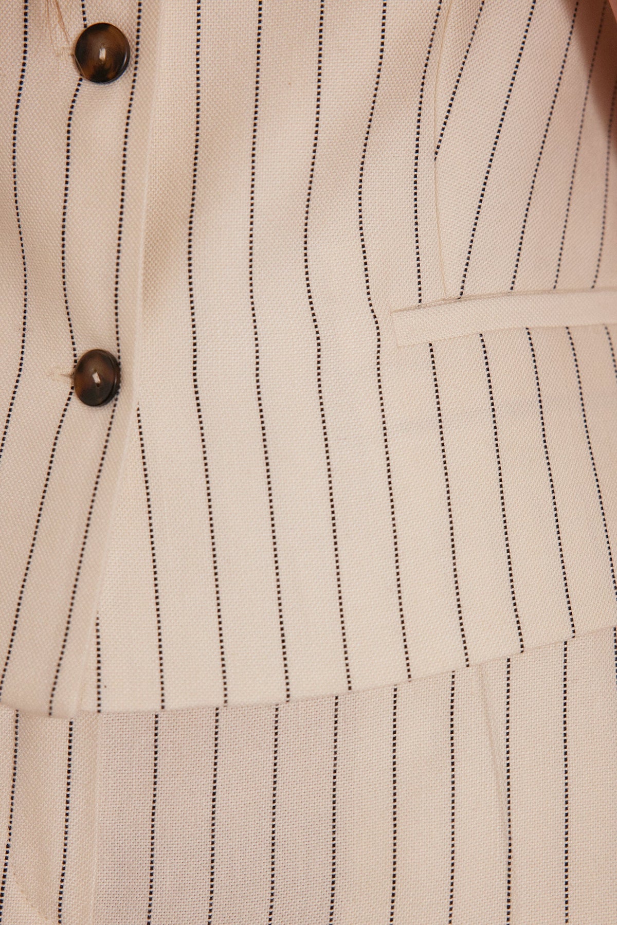 Cliff Striped Cardigan - Ecru