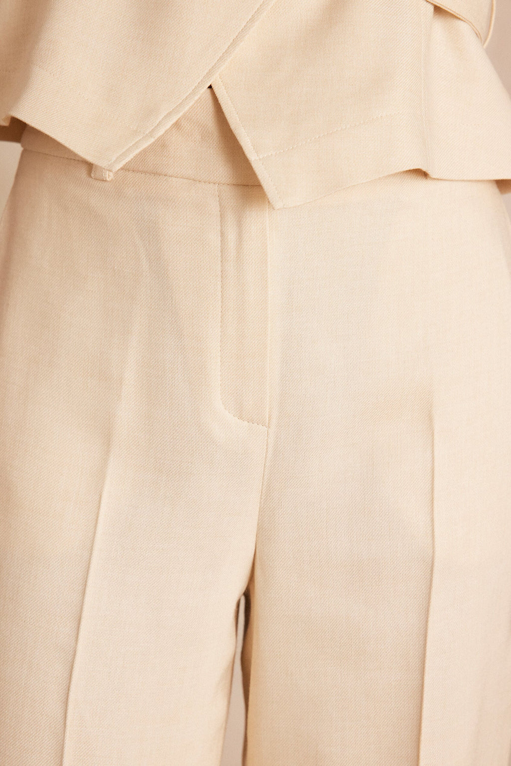 Pantalón Layla Liso - Crema