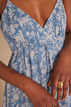Flou Lucie Estampado - Azul
